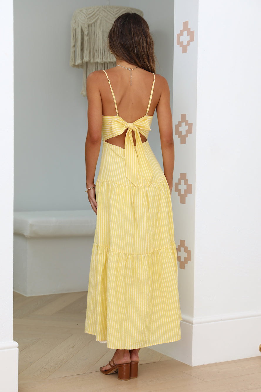 Summer Sun Maxi Dress Yellow