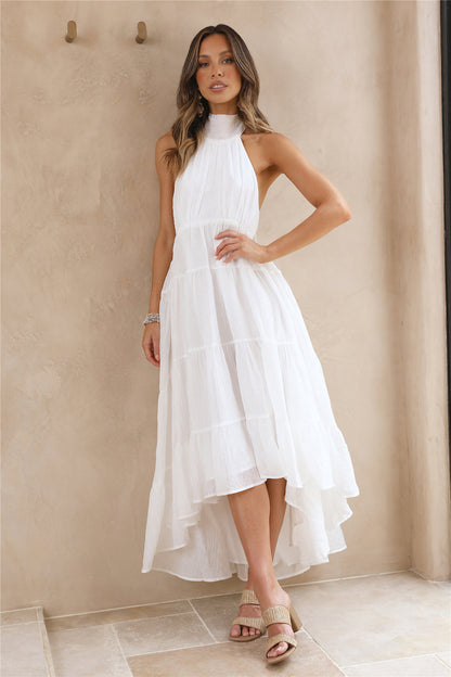 Spring Sunsets Maxi Dress White