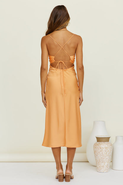 Anura Midi Dress Orange