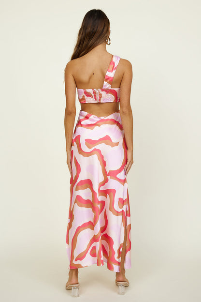 Slow Strolls Maxi Dress Pink