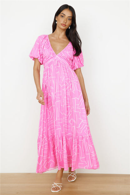 Daydreamer Maxi Dress in Pink