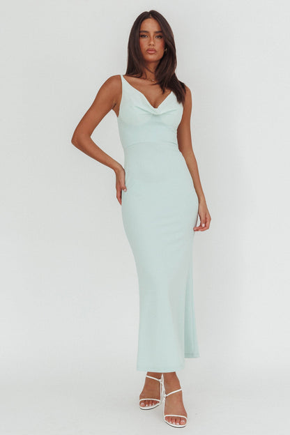 Jesara Cowl Back Maxi Dress Sage