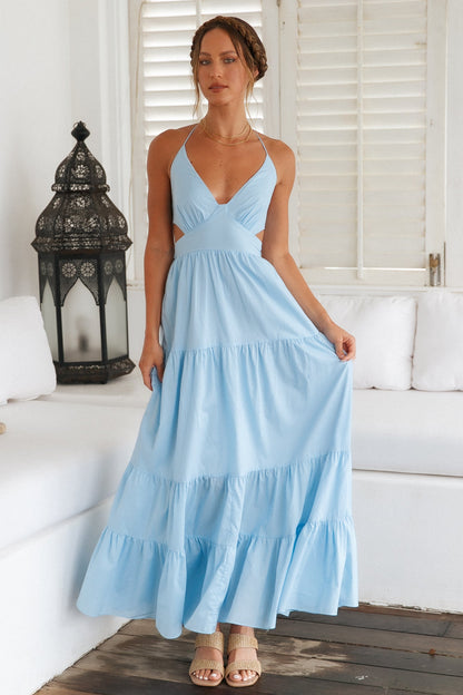Sweet Like Sugar Maxi Dress Blue