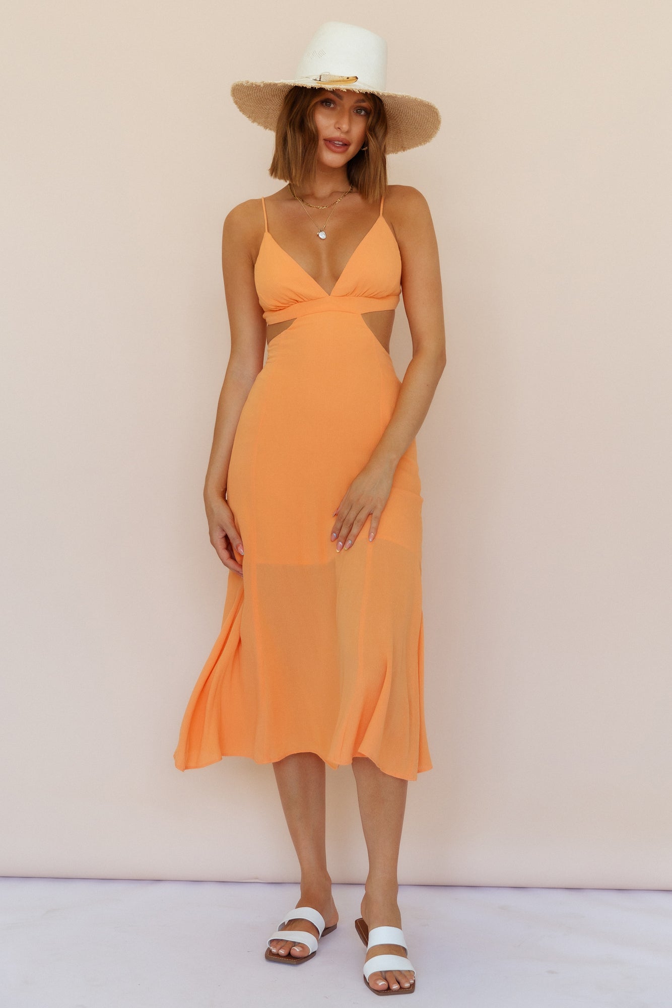 Full Of Life Maxi Dress Orange