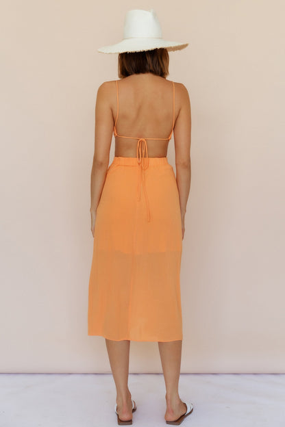 Full Of Life Maxi Dress Orange