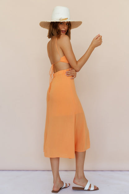 Full Of Life Maxi Dress Orange