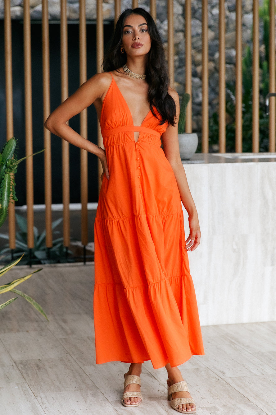 Freedom Within Maxi Dress Orange