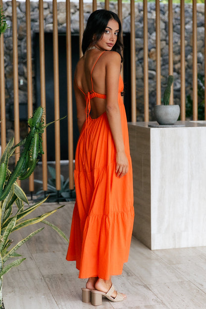 Freedom Within Maxi Dress Orange