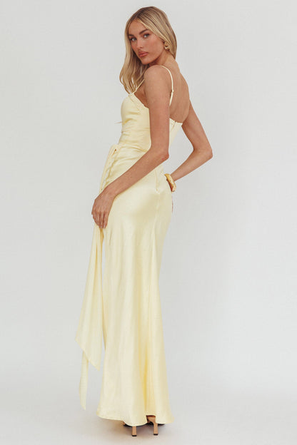 Wysandra Knot Detail Maxi Dress Butter