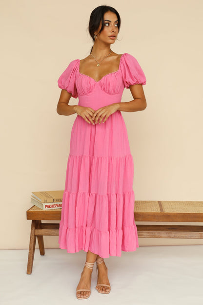 Serendipitous Moments Maxi Dress Pink