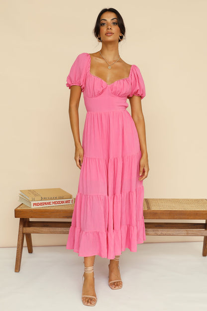 Serendipitous Moments Maxi Dress Pink