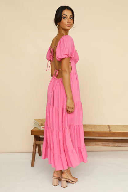 Serendipitous Moments Maxi Dress Pink