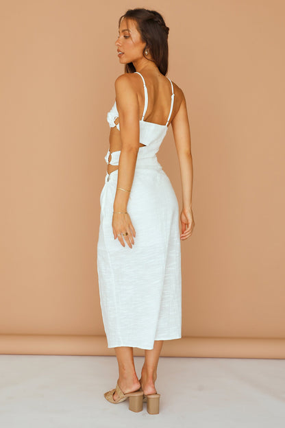 Be My Hero Maxi Dress White