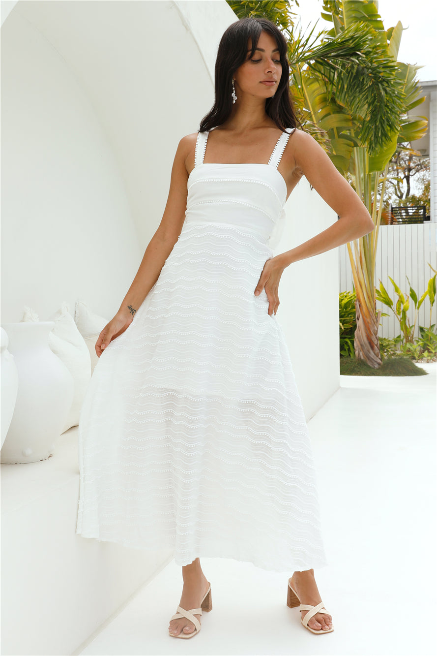 Speak Of Angels Maxi Dress White