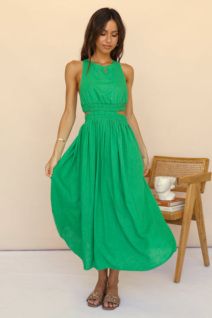 Best With Time Maxi Dress Green