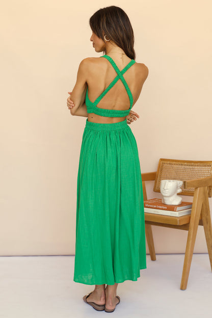 Best With Time Maxi Dress Green