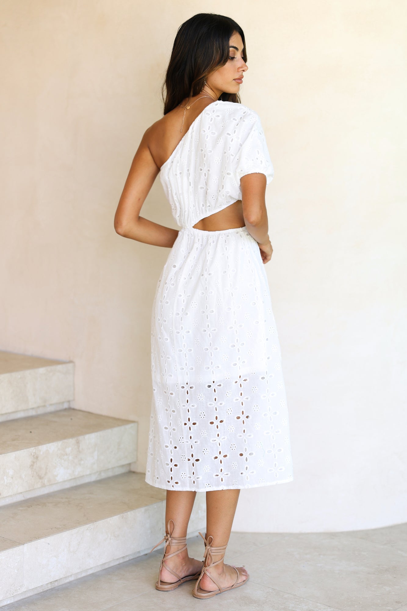Bouvardia Midi Dress White