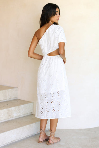 Bouvardia Midi Dress White