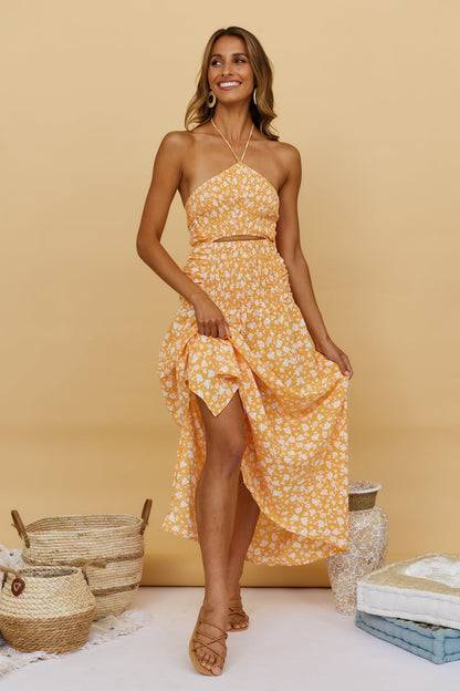 Sweet Citrus Maxi Dress